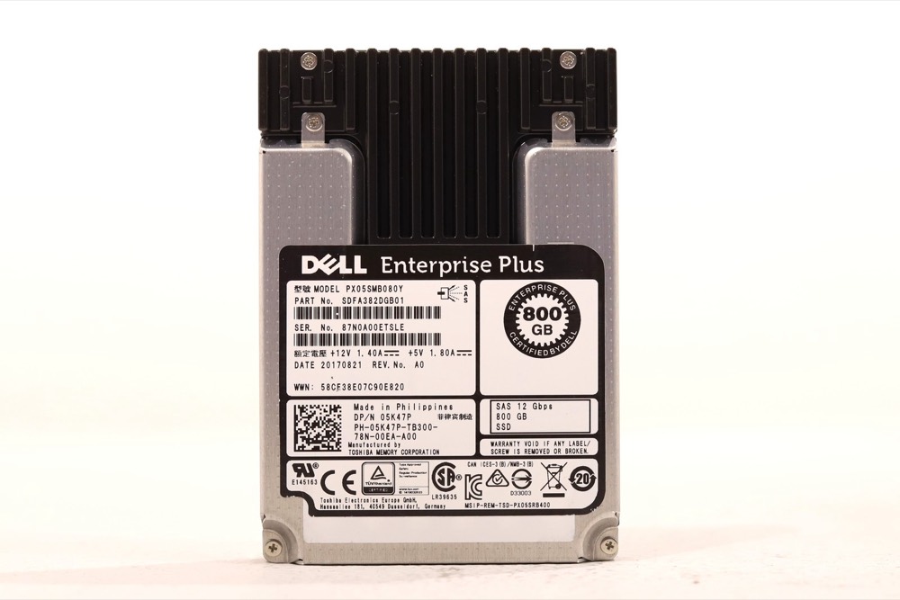 SSD-накопитель Dell PX05SMB080Y 800GB 2.5" 12Gb/s SAS Solid State Drive Dell P/N: 05K47P Tested — фото 1