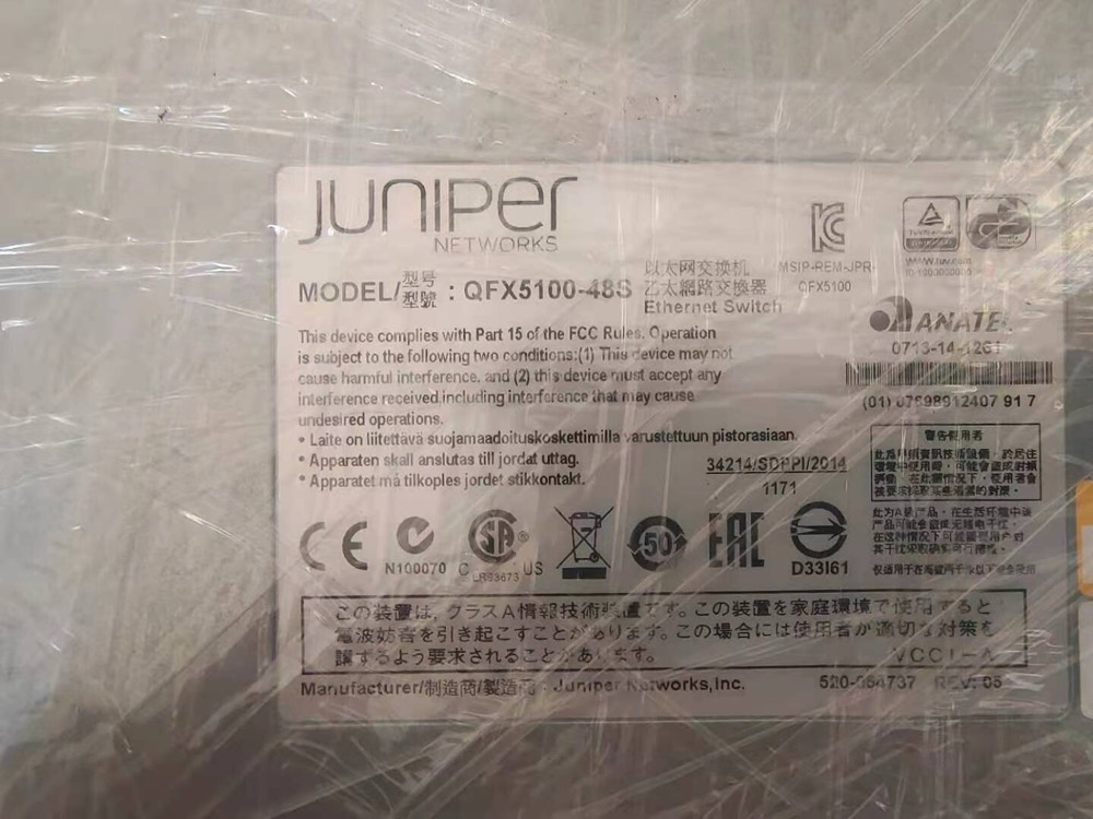 Коммутатор Juniper QFX5100-48S-AFI/3AFI — фото 2