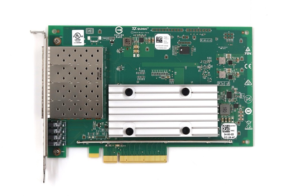 Трансивер Dell QL41164HFCU-DE Quad-Port 10GbE SFP PCIe Network Adapter Dell P/N: 00HY9T — фото 2