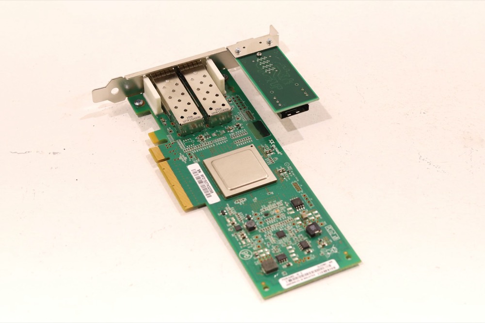 Трансивер QLogic QLE2562-WB Dual-Port 8GB SFP+ PCIe x8 Host Bus Adapter P/N: PX2810403-43 — фото 1