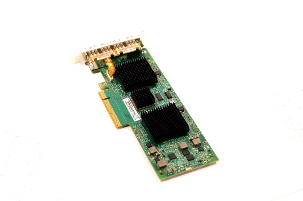 Адаптер QLogic QLE2564L Quad-Port 8GB FC PCIe x8 Host Bus Adapter P/N: PX4810404-01 — фото 1