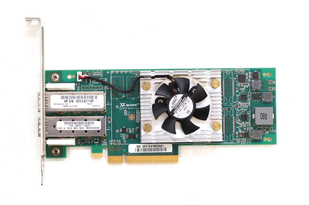 Трансивер HP QLE2662 Dual-Port 16GB SFP+ PCIe x8 Host Bus Adapter P/N: 699765-001 Tested — фото 2