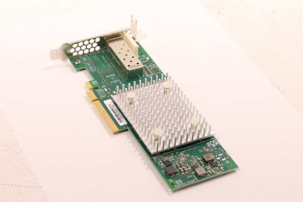 Трансивер Dell QLE2690L Single-Port 16GbE SFP+ PCIe X8 Host Bus Adapter Dell P/N: 0T80X9 — фото 1