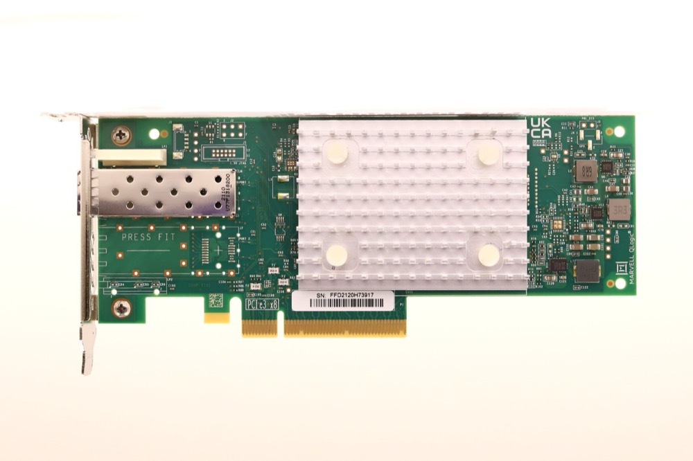 Трансивер Dell QLE2690L Single-Port 16GbE SFP+ PCIe X8 Host Bus Adapter Dell P/N: 0T80X9 — фото 3