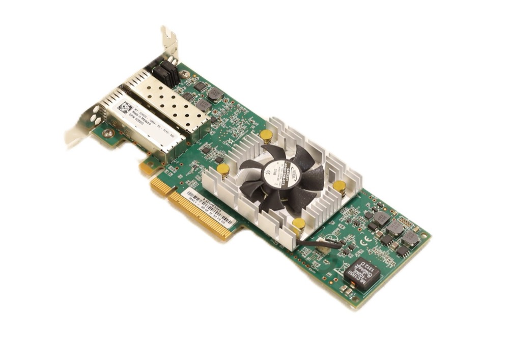 Трансивер Dell QLE8262L Dual-Port 10GbE SFP PCIe Network Adapter Dell P/N: 0C852G Tested — фото 1