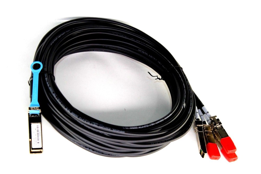 Трансивер QSFP+40G-to-4xSFP+10G QSFP+ to (4) SFP+ 5m Breakout Cable Passive Copper — фото 1