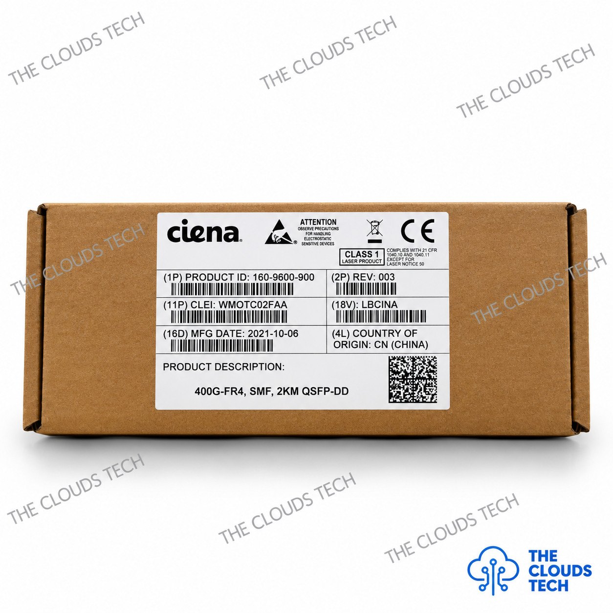 Модуль Huawei QSFP-DD-400G-FR4 (400GBASE-FR4, 1310 нм CWDM, SMF, LC, 2 км) — фото 1
