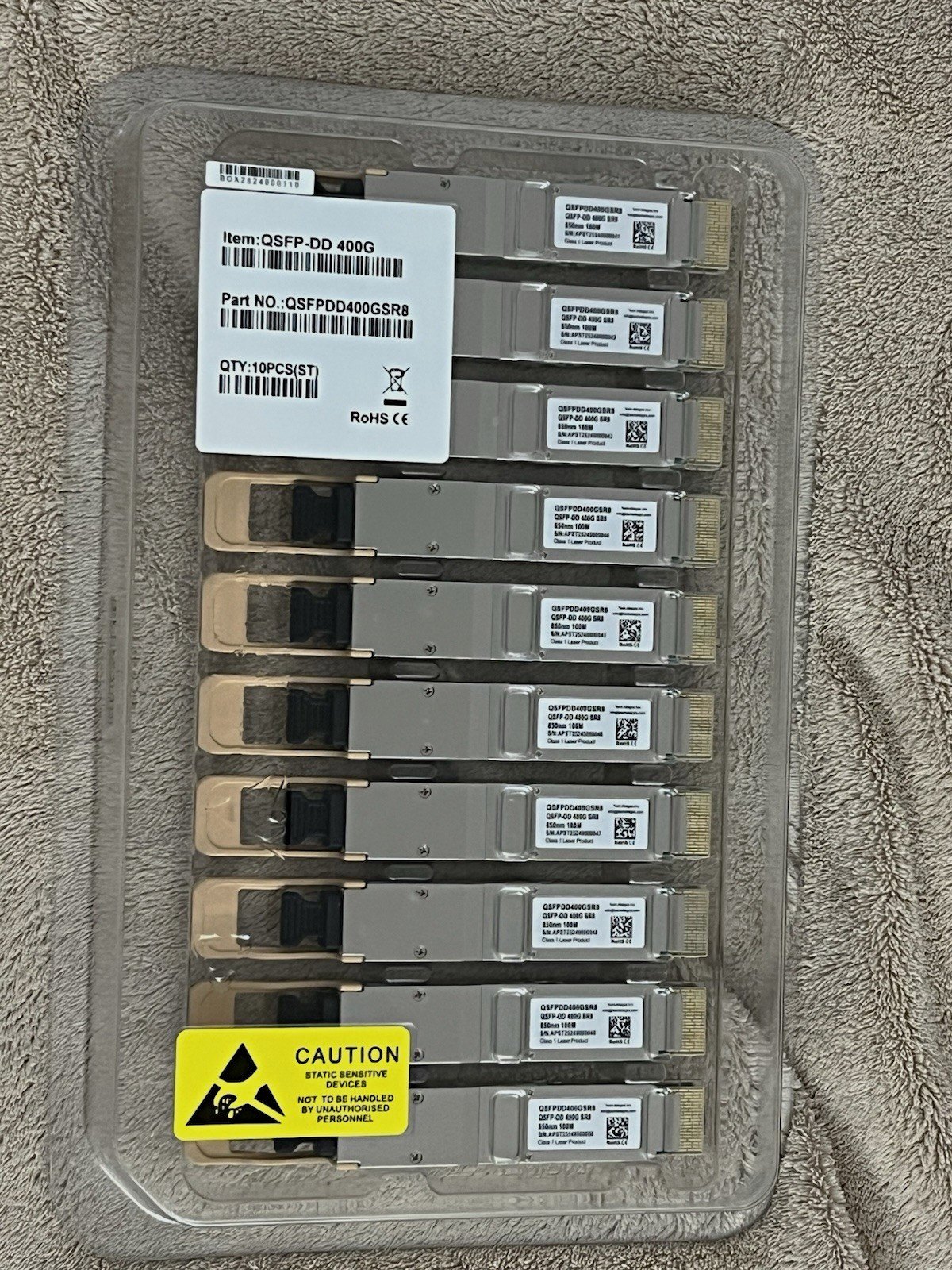 Модуль Huawei QSFP-DD-400G-SR8 (400GBASE-SR8, 850 нм, MMF, MPO-16) — фото 2