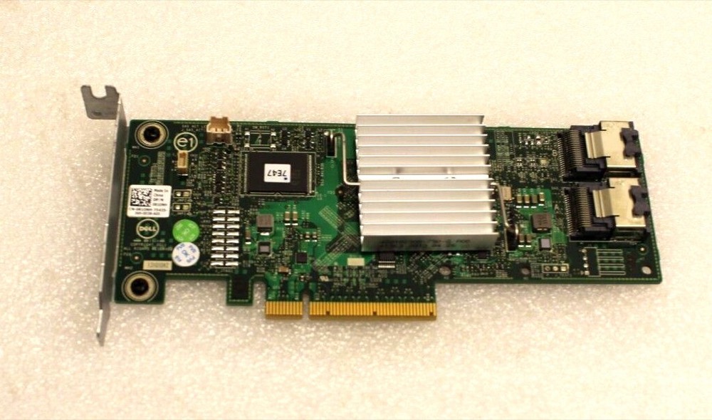 RAID/HBA-контроллер R1DNH Dell PERC H310 6GB/s LOW Profile PCI-SAS RAID Controller Server Card — фото 1