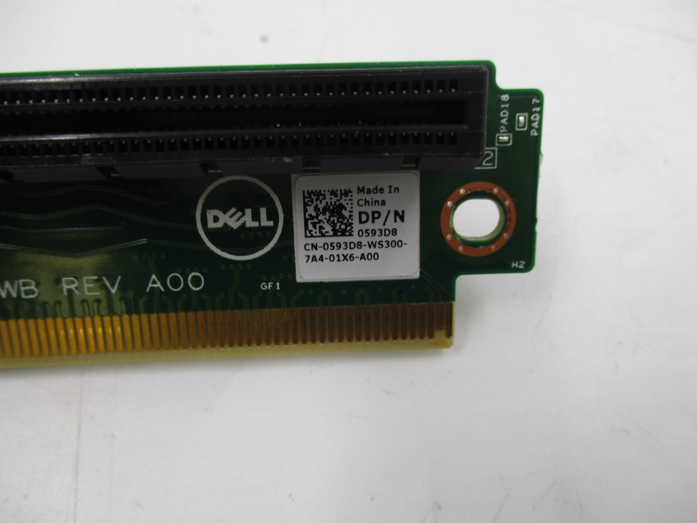 Райзер 0593D8 Dell PowerEdge R230 R330 PCIe Server Riser Card Board Dell P/N: 0593D8 Tested — фото 3