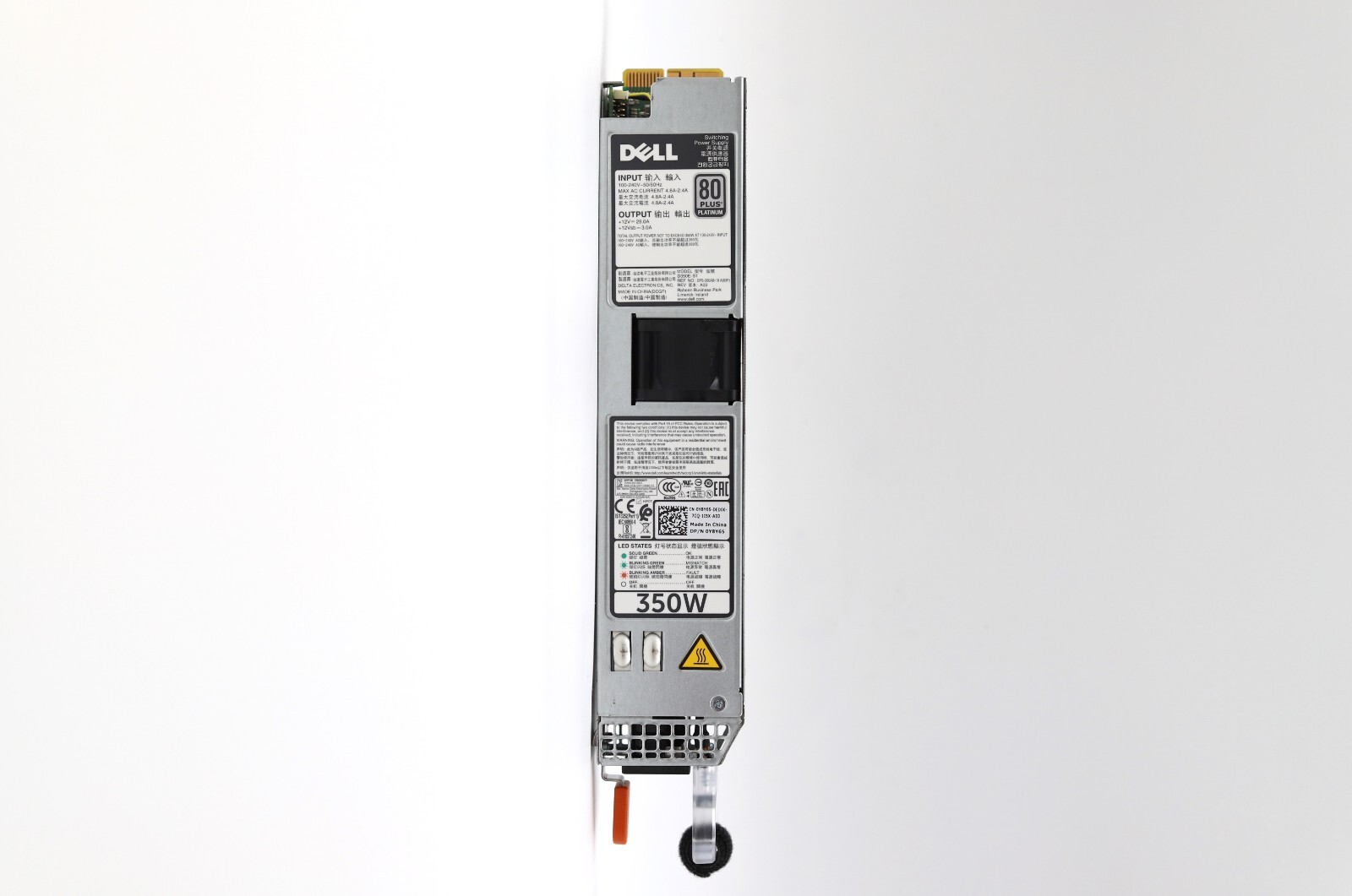 Блок питания Dell PowerEdge R320/R420 350W Server Power Supply Dell P/N:0Y8Y65 Tested Working — фото 2