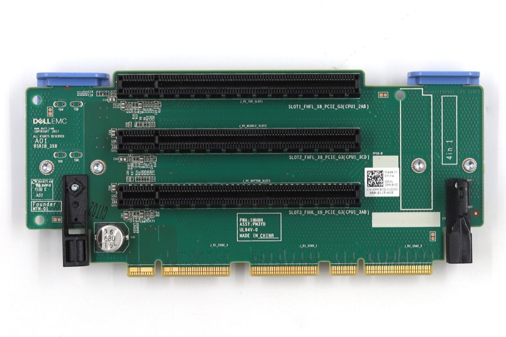 Шасси Dell PowerEdge R740/R740XD 3-Slot PCIe Chassis Riser1 Card Dell P/N: 0PM3YD — фото 1