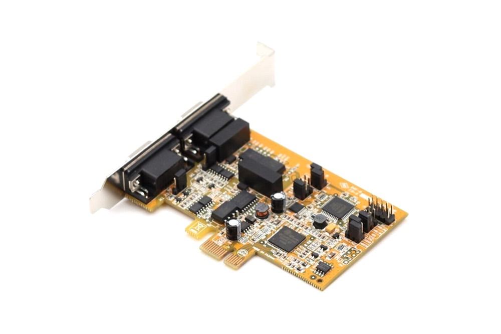 Плата Antaira Dual-Port RS-422/485 PCI Express Card P/N: MSC-202B1-SI Tested Working — фото 1