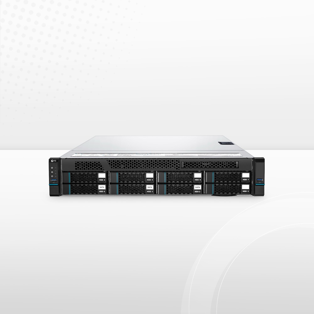 RS5220, стоечный сервер 2U, 2x процессора Intel Xeon Scalable, 2x 32 ГБ памяти, 3x отсека 3.5" SATA с горячей заменой — фото 1