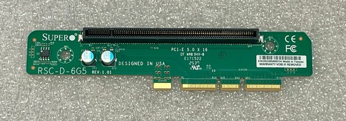 Плата расширения Supermicro RSC-D-6G5 1U LHS DCO Riser card with one PIC-E 5.0 X16 slot — фото 1