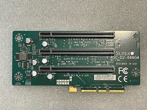 Плата расширения Supermicro RSC-D2-66G4 2U LHS DCO Riser card with three PCI-E 4.0x16slotsHFRoHS — фото 1