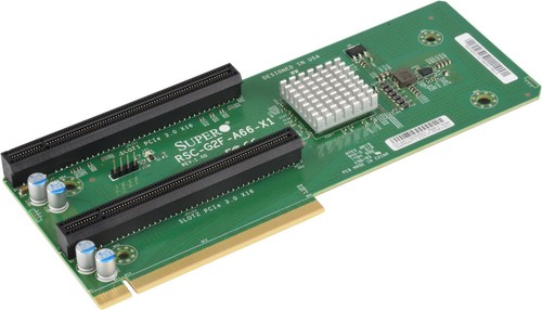 Плата расширения Supermicro RSC-G2F-A66-X1 2U Front LHS Active GPU riser card with two PCI-E x16 — фото 1