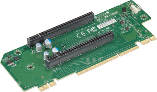 Плата расширения Supermicro RSC-W2-66G4 2U LHS WIO Riser card with two PCI-E 4.0 x16 slots,HF — фото 1