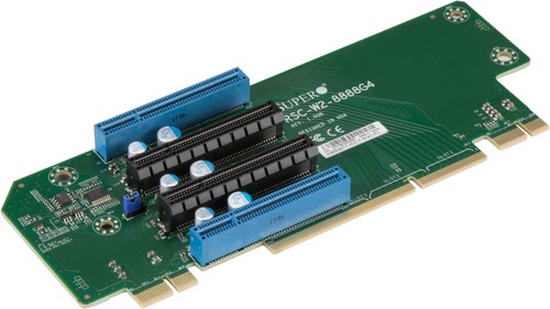 Плата расширения Supermicro RSC-W2-8888G4 2U LHS WIO Riser card with four PCI-E 4.0 x8 slots — фото 1