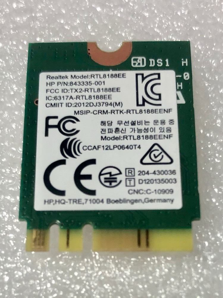 Компонент Realtek RTL8188EE 802.11b/g/n NGFF AW-NE259NF U98H113.21 843336-001 — фото 1
