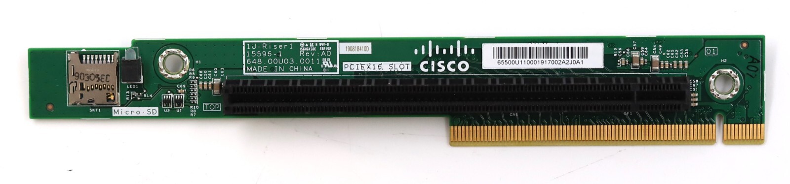 Плата Cisco 1U Server PCIe x16 Riser2 Card P/N: 15596-1 Tested Working — фото 1