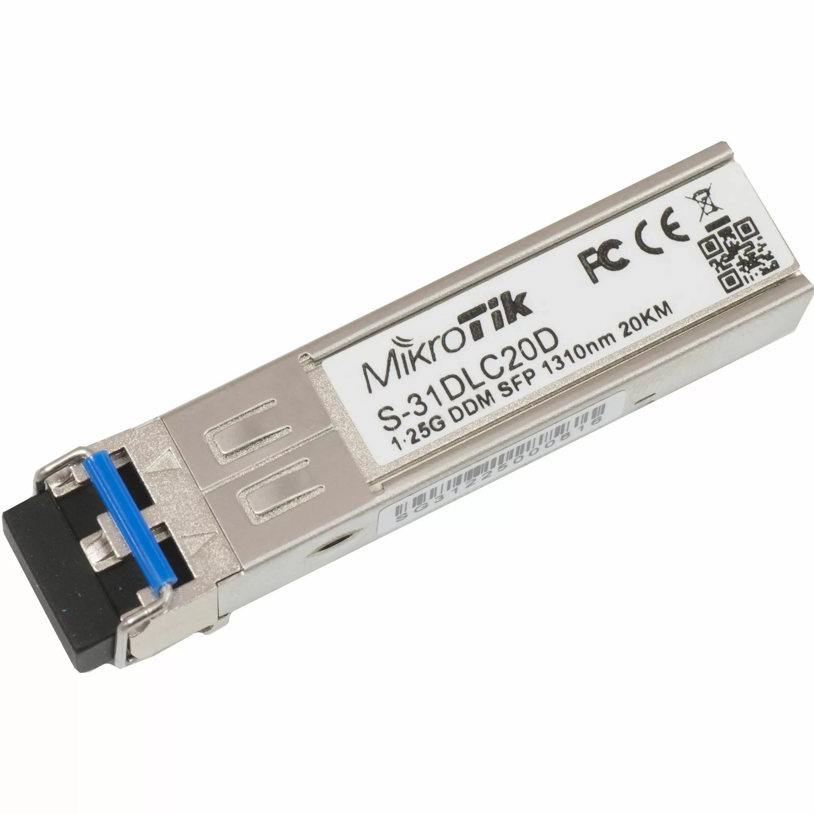Модуль SFP MikroTik S-31DLC20D 1.25G 20 км (одномод, 1310 нм, 2×LC) — фото 3