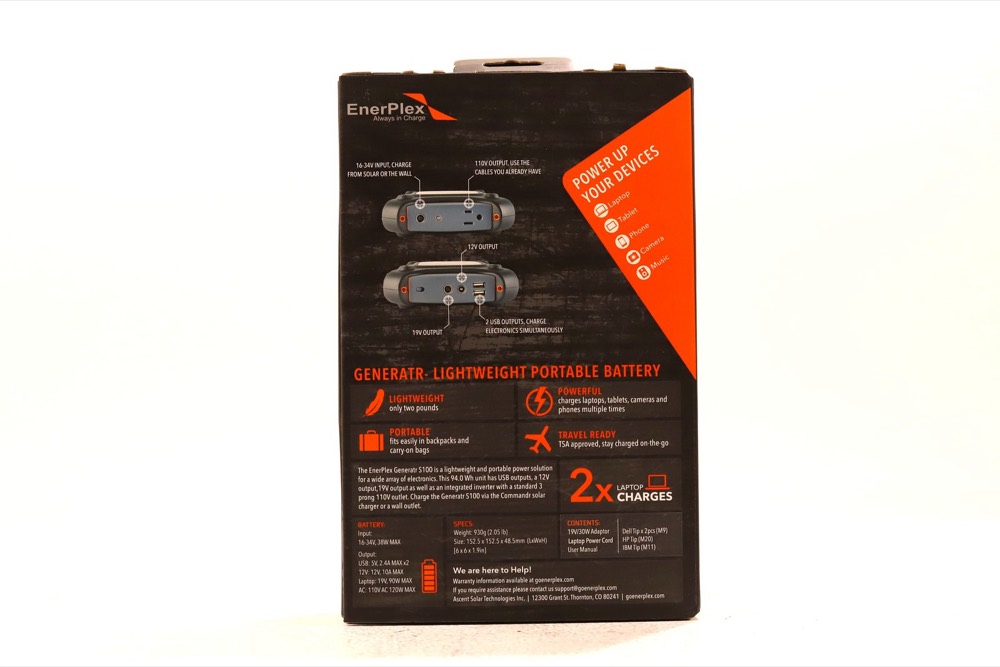 Портативная электростанция EnerPlex Generatr S100 94 Вт·ч, розетка AC и USB — фото 3