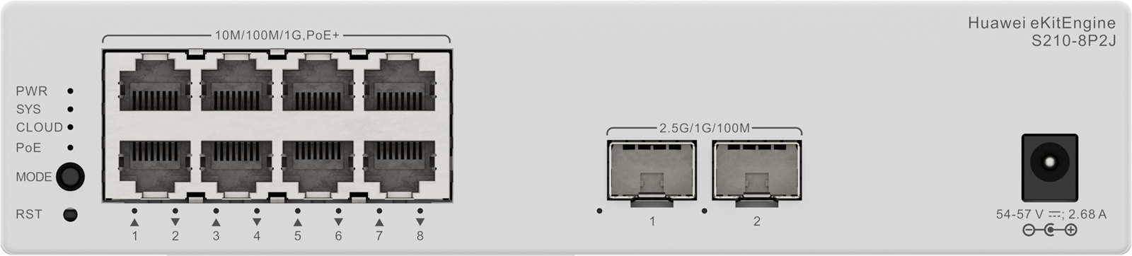Коммутатор Huawei S210-8P2J — фото 2