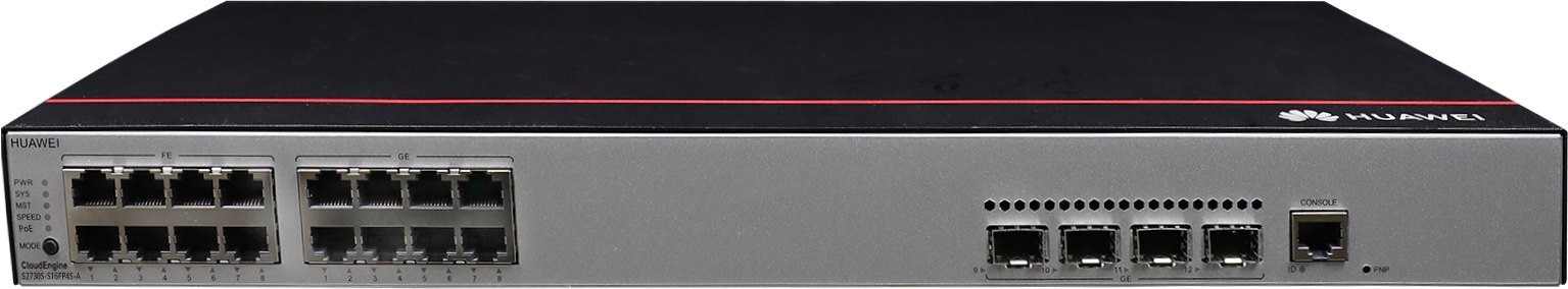 Коммутатор Huawei S2730S-S16FP4S-A (8×10/100BASE-TX, 8×10/100/1000BASE-T,, 4×GE SFP, PoE+, питание AC) — фото 1