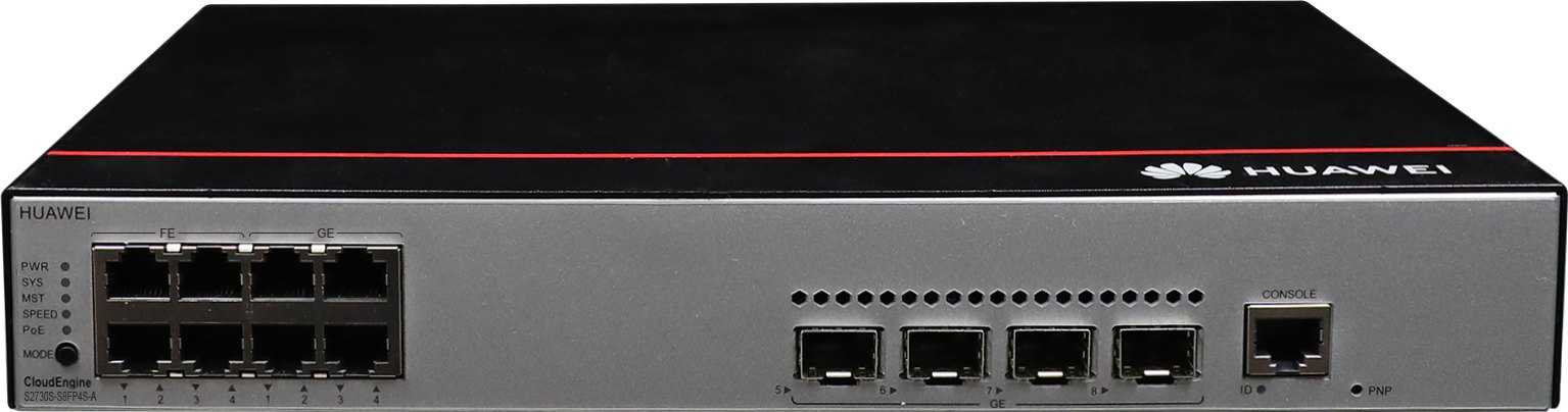 Коммутатор Huawei S2730S-S8FP4S-A (4×10/100BASE-TX, 4×10/100/1000BASE-T, 4×GE SFP, PoE+, питание AC) — фото 1