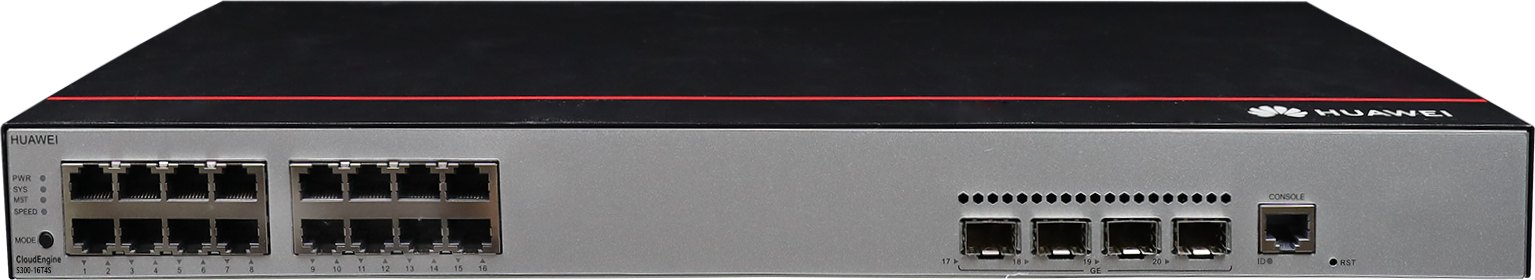 Коммутатор Huawei S300-16T4S (16×10/100/1000BASE-T, 4×GE SFP, питание AC) — фото 1