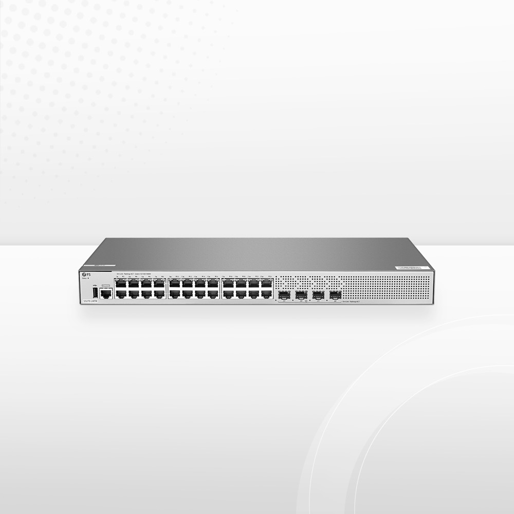 Гигабитный коммутатор S3270-24TM L2+, 24x 1G RJ45, 4x 1/2.5Gb SFP. Безвентиляторный. — фото 1