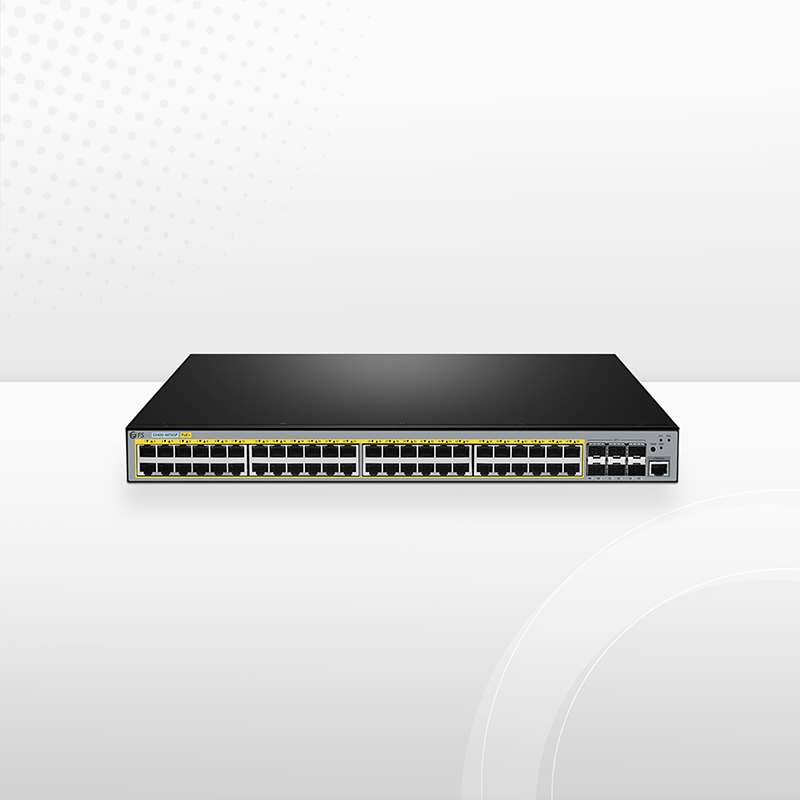 Стекируемый коммутатор S3400-48T6SP Layer 2+ PoE+, 48x 10/100/1000BASE-T RJ45 и 6x 10G SFP+, блоки питания AC+DC. — фото 1