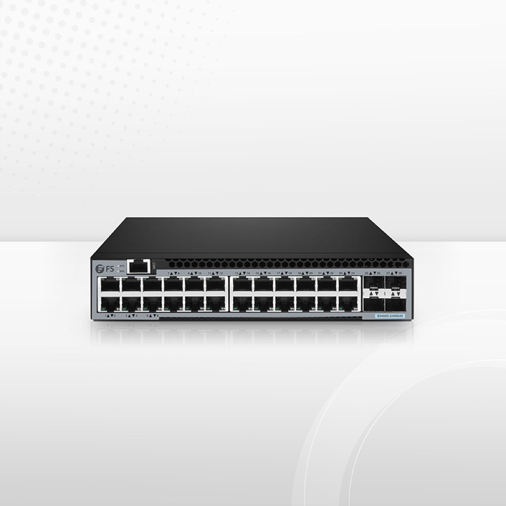 Мультигигабитный коммутатор S3400C-24MG4S L2+, 24x 100M/1000M/2.5G, 4x 10G SFP+. — фото 1