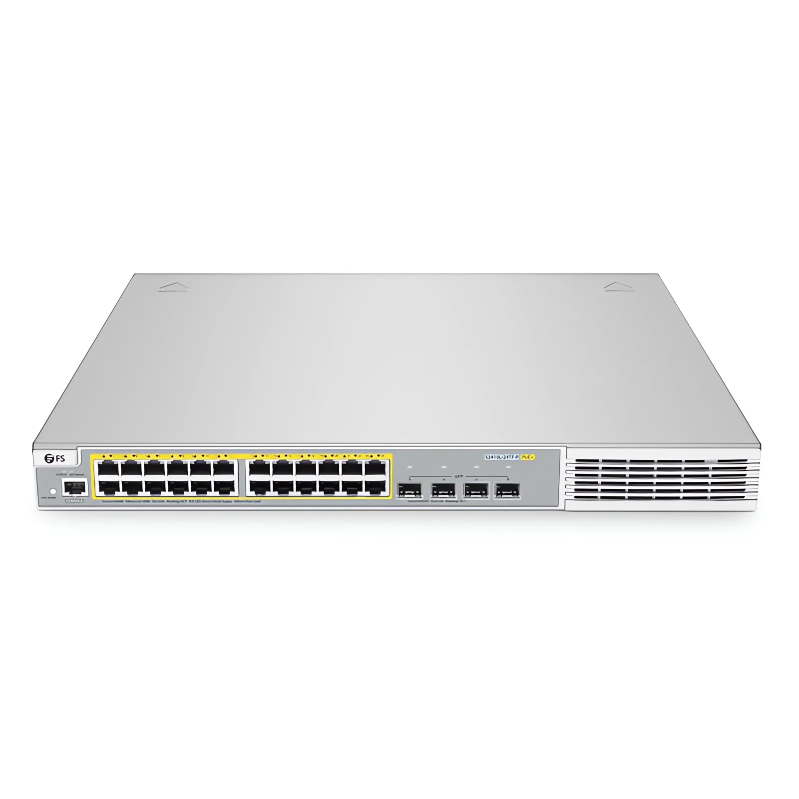 Коммутатор S3410L-24TF-P L2+ PicOS PoE+, 24x 1Gb RJ45, 4x 1Gb SFP. DHCP ускоряет развёртывание. — фото 1