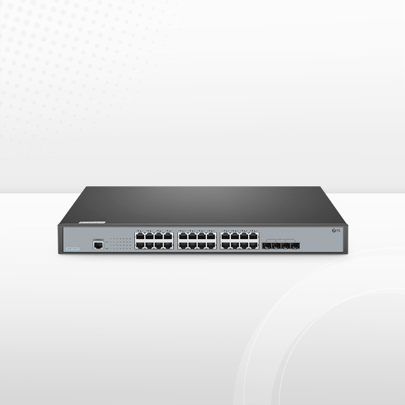 Стекируемый гигабитный коммутатор S3900-24T4S-R L2+, 24x 1G RJ45, 4x 10Gb SFP+. — фото 1