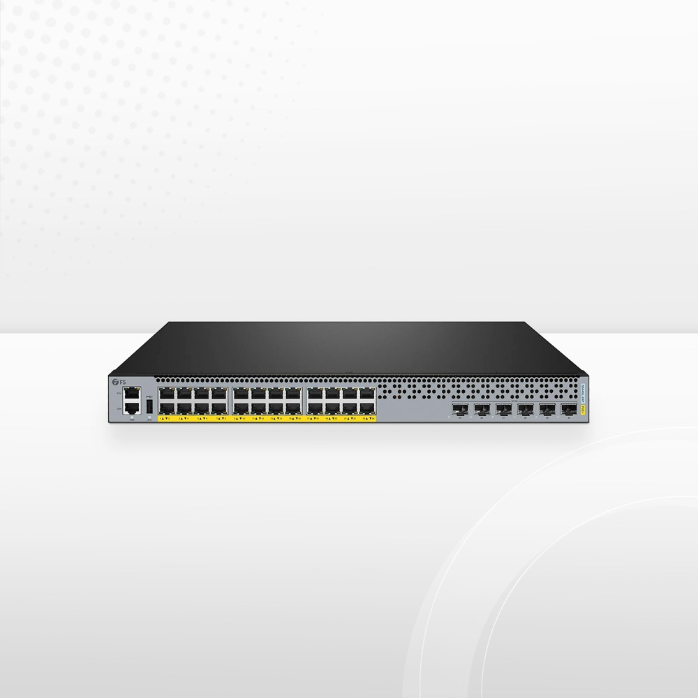S5440L-24P, 24-портовый коммутатор Gigabit Ethernet L3 PoE+, 24x PoE+ портов @370Вт, с 6x 25Gb SFP28 аплинками — фото 1