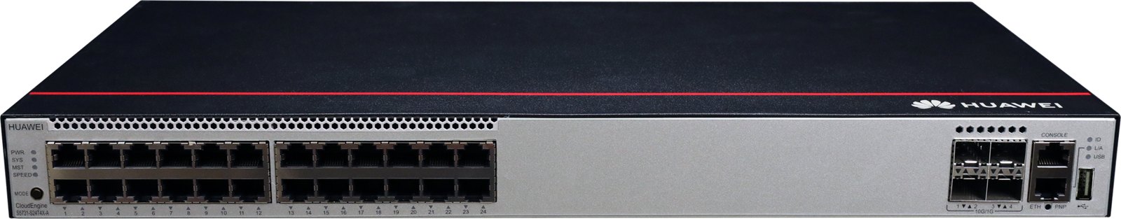 Коммутатор Huawei S5731-S24T4X-A (24×10/100/1000BASE-T, 4×10GE SFP+, питание AC) — фото 1