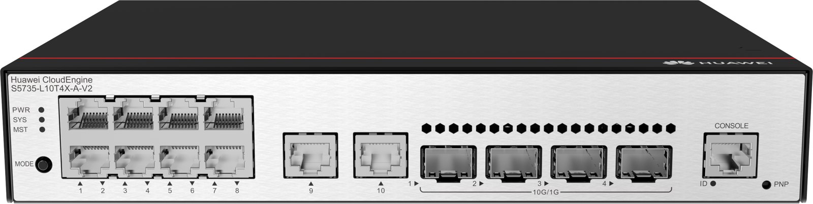 Коммутатор Huawei S5735-L10T4X-A-V2 (10×GE, 4×10GE SFP+, встроенный БП AC) — фото 1