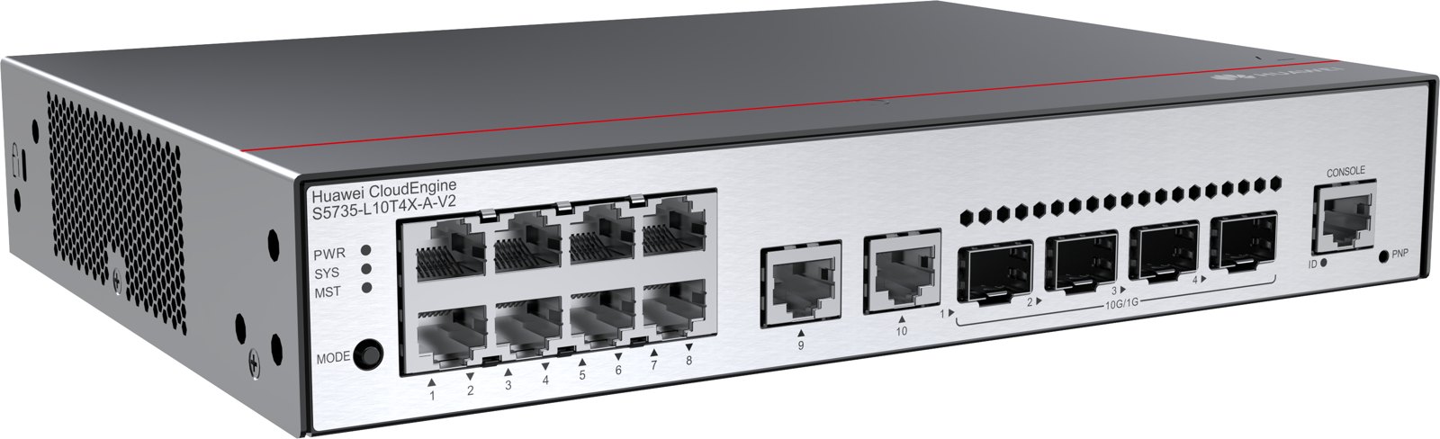 Коммутатор Huawei S5735-L10T4X-A-V2 (10×GE, 4×10GE SFP+, встроенный БП AC) — фото 3