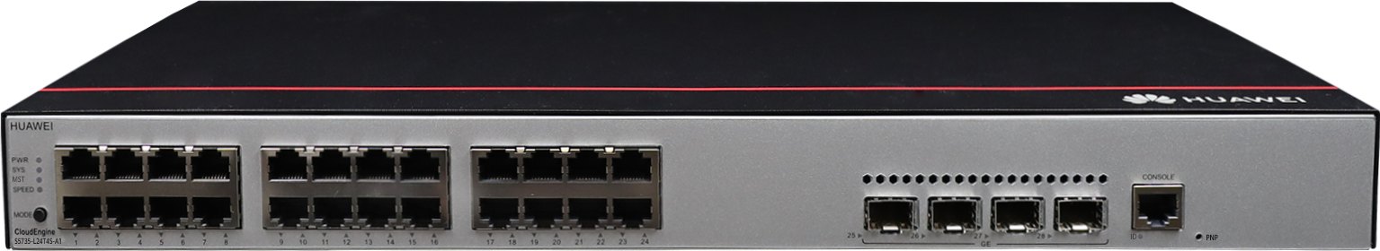 Коммутатор Huawei S5735-L24T4S-A1 (24×GE RJ-45, 4×GE SFP, питание AC) — фото 1