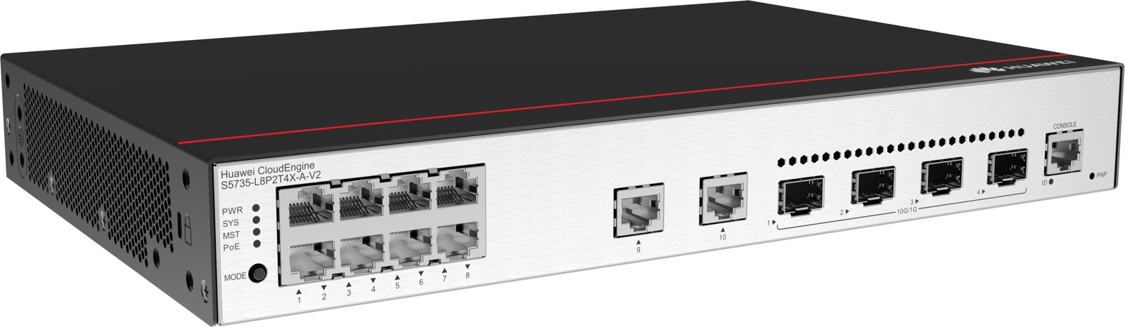Коммутатор Huawei S5735-L8P2T4X-A-V2 (8×GE PoE+, 2×GE, 4×10GE SFP+) — фото 3