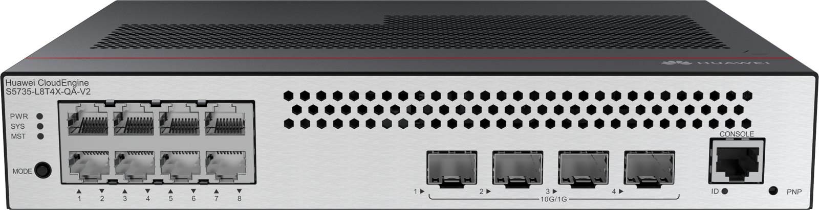 Коммутатор Huawei S5735-L8T4X-QA-V2 (8×GE, 4×10GE SFP+, без вентиляторов) — фото 1