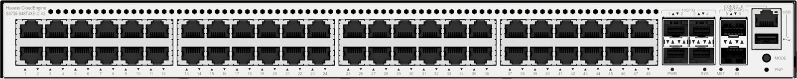Коммутатор Huawei S5735-S48T4XE-C-V2 (48×GE, 4×10GE SFP+) — фото 2