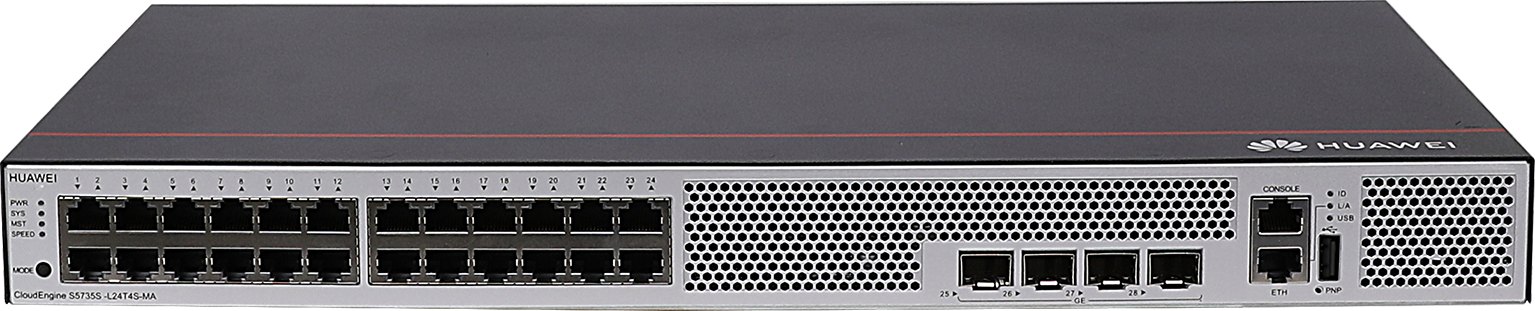 Коммутатор Huawei S5735S-L24T4S-MA (24×10/100/1000BASE-T, 4×GE SFP, питание AC) — фото 1