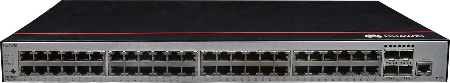 Коммутатор Huawei S5735S-L48T4S-A1 (48×10/100/1000BASE-T, 4×GE SFP, питание AC) — фото 1