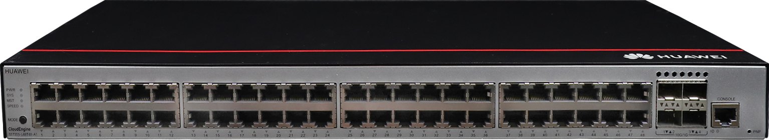 Коммутатор Huawei S5735S-L48T4X-A1 (48×10/100/1000BASE-T, 4×10GE SFP+, питание AC) — фото 1