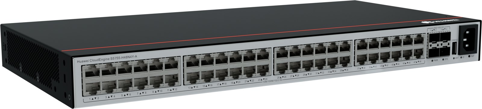 Коммутатор Huawei CloudEngine S5755-H48N4Y-A (48×2.5GE RJ45, 4×25GE SFP28) — фото 3