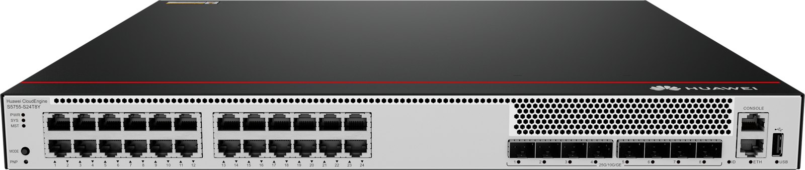 Коммутатор Huawei CloudEngine S5755-S24T8Y (24×GE, 8×25GE SFP28) — фото 1