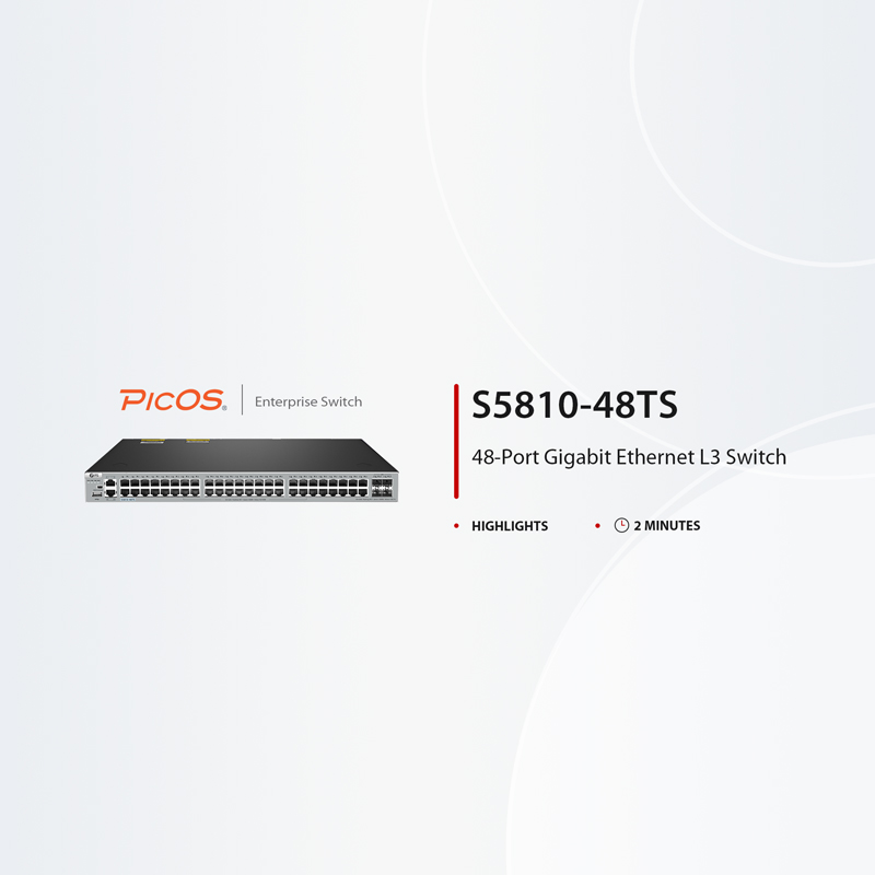 Стекируемый гигабитный коммутатор S5810-48TS L3, 48x 1G RJ45, 4x 1G/10G SFP+. — фото 1